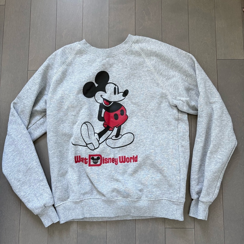 Disney Gray Mickey Mouse Sweater